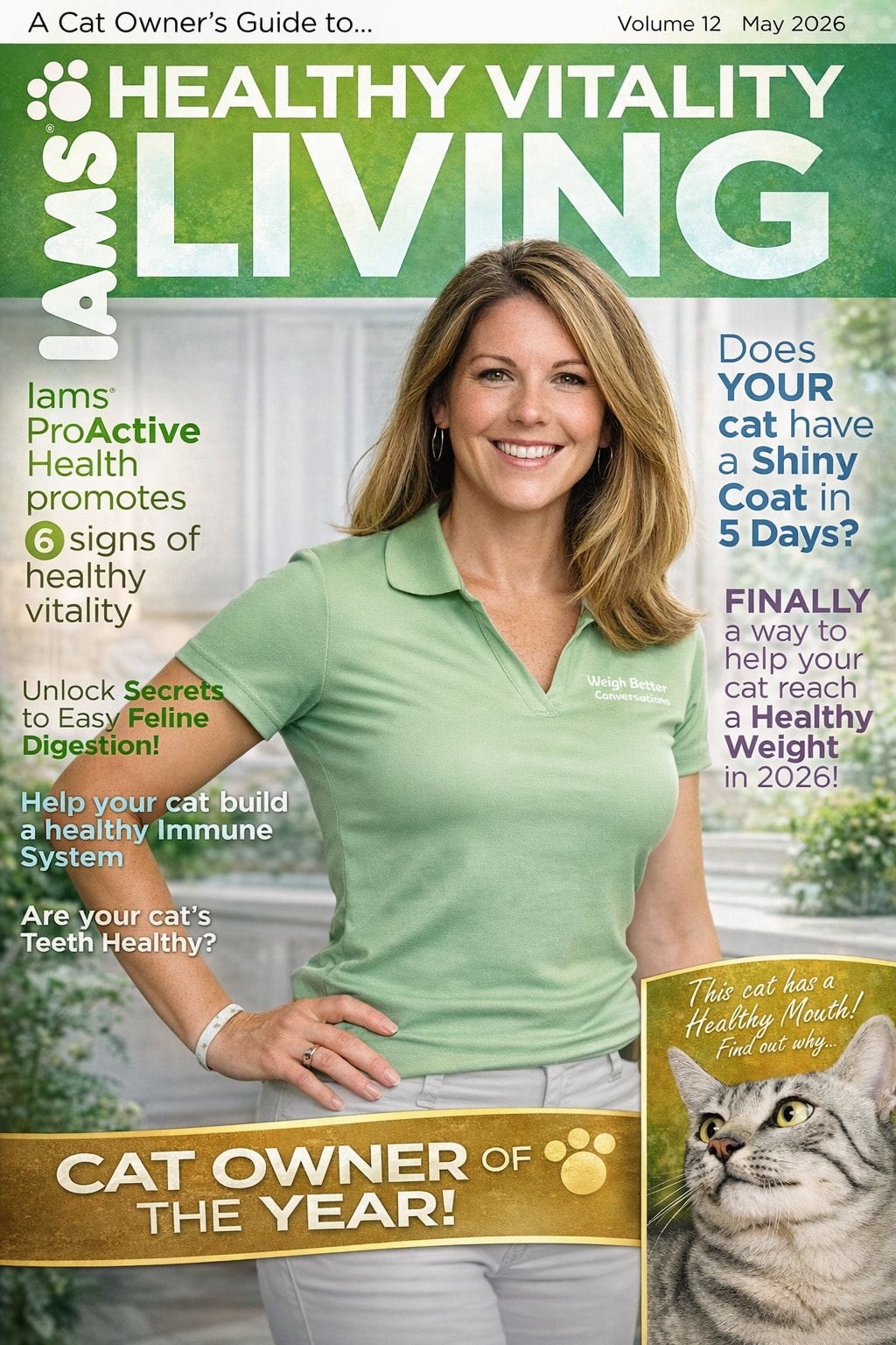 IAMS Healthy Vitality Living — May 2026 cover