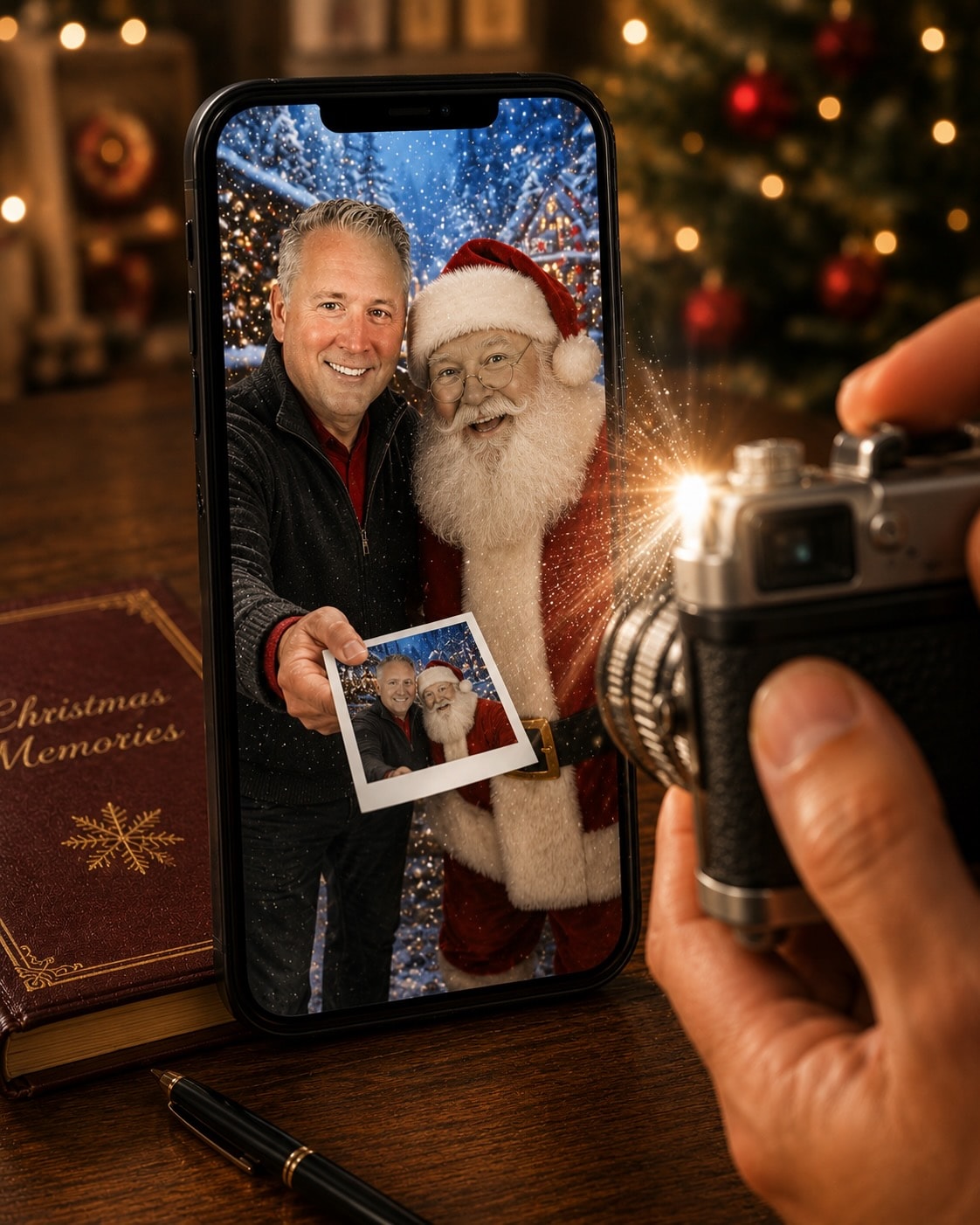 Holiday Santa photo experience